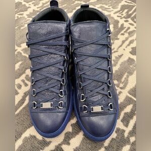 Balenciaga arenas Men's Blue High-Top Sneakers